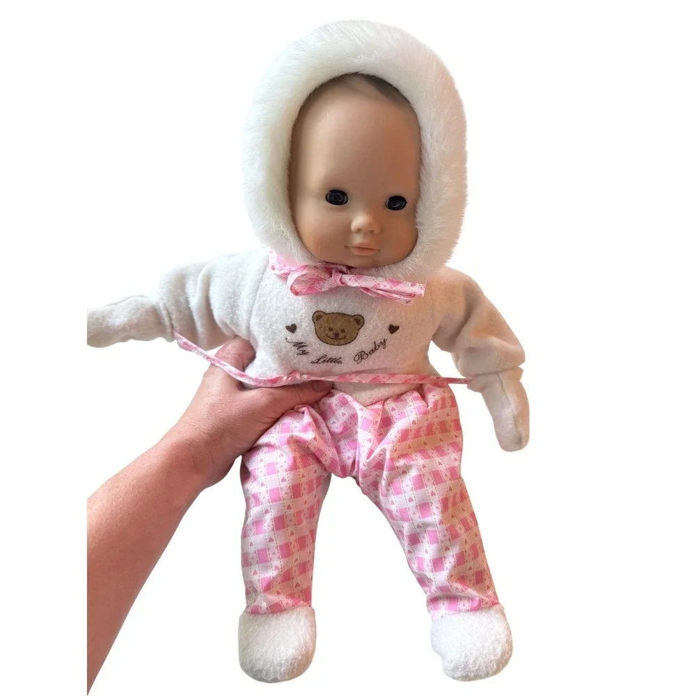 Vintage‎ American Girl Doll Bitty Baby Soft Body Sleep Eyes winter bunting mitts